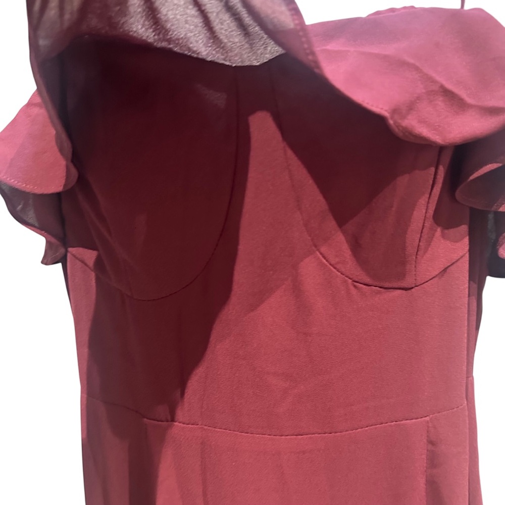 Lively Evenings Plum Purple Sleeveless Tiered Maxi Dress Size Large - Picture 8 of 14